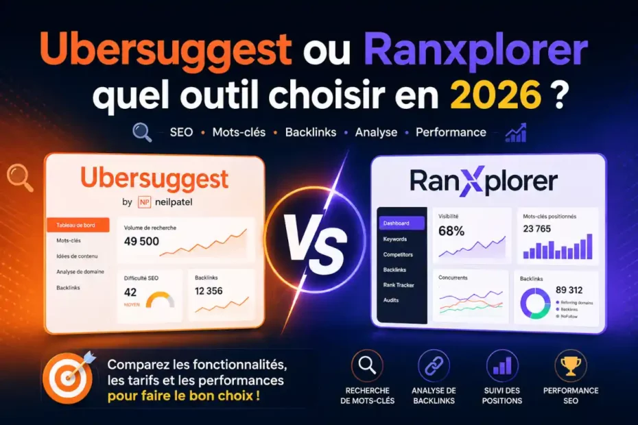Ubersuggest ou Ranxplorer : quel outil choisir en 2026 ?
