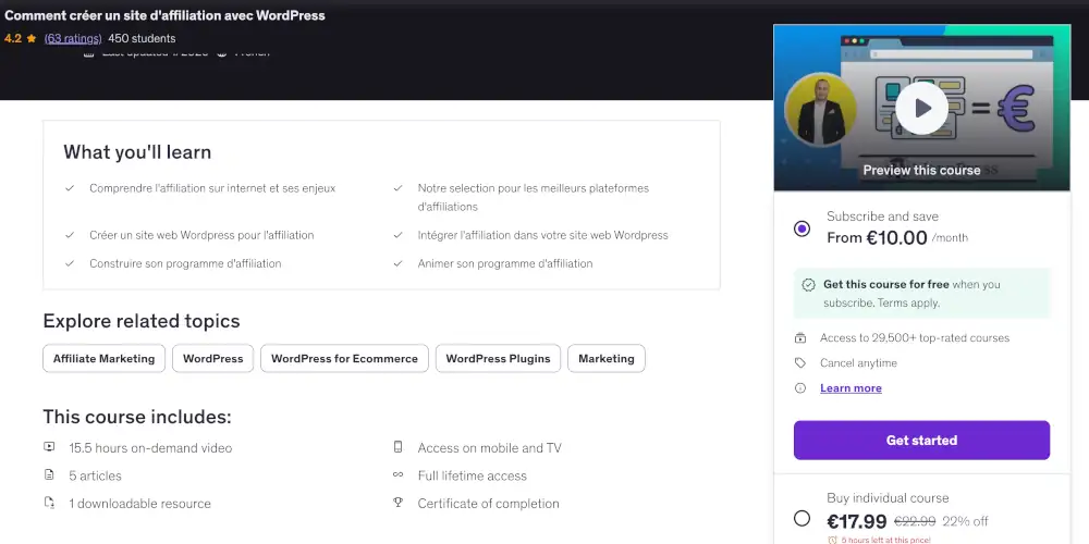 Analyser en détail le contenu de la formation