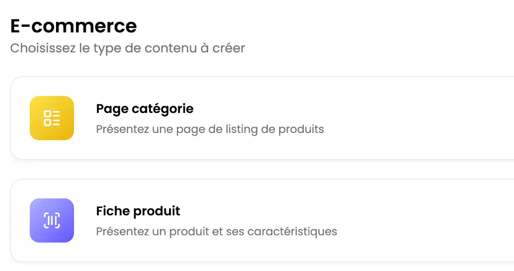 Besoins des agences et e-commerçants