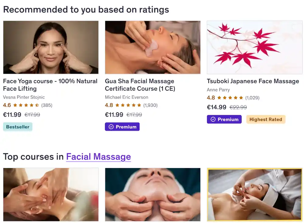 catalogue udemy