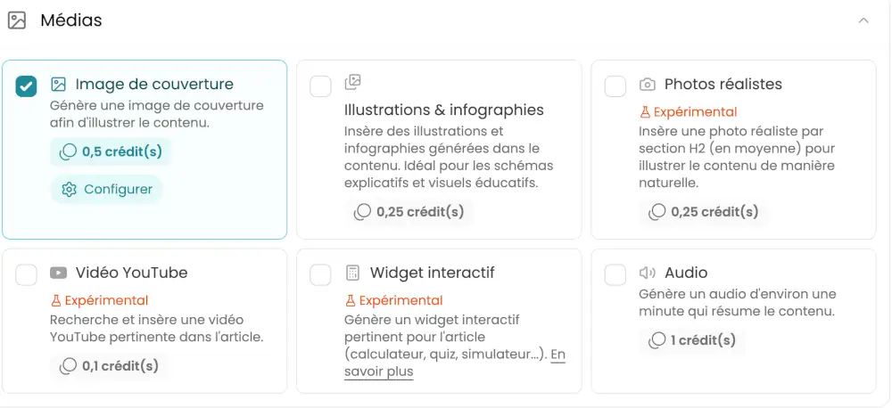 Génération d'images et connectivité API