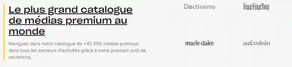 Rayonnement sur des titres premium