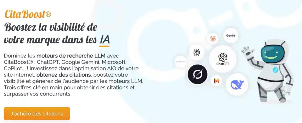 CitaBoost et visibilité sur les moteurs LLM