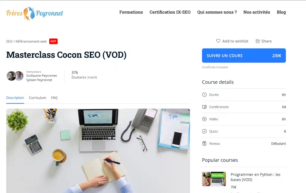 Masterclass Cocon SEO : l'art du maillage interne