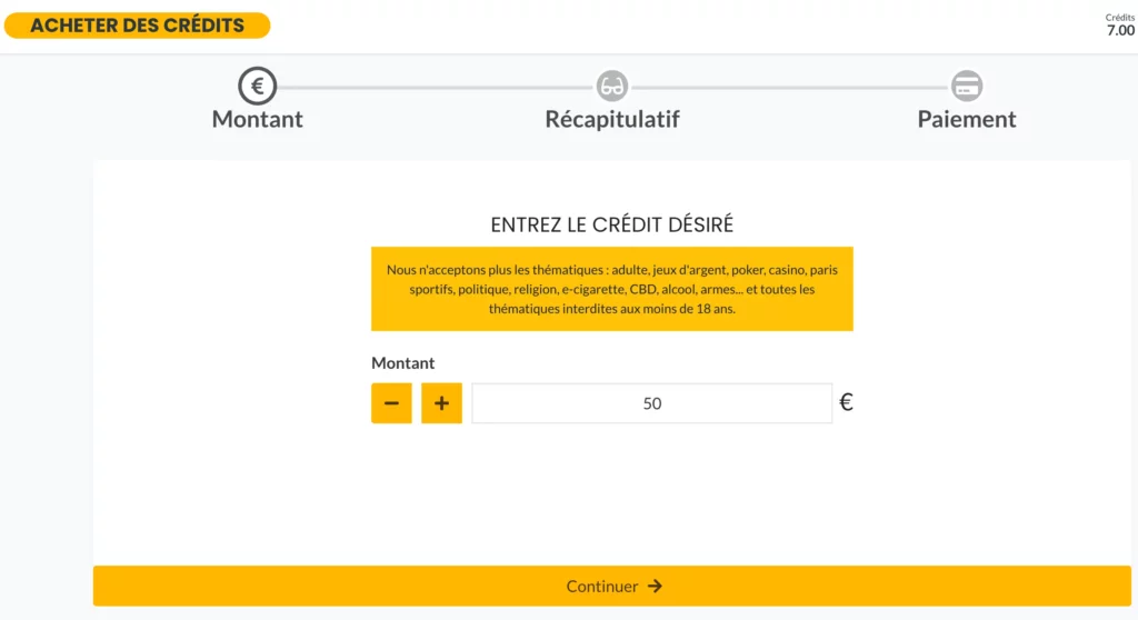 L’achat de backlinks via un système de crédits
