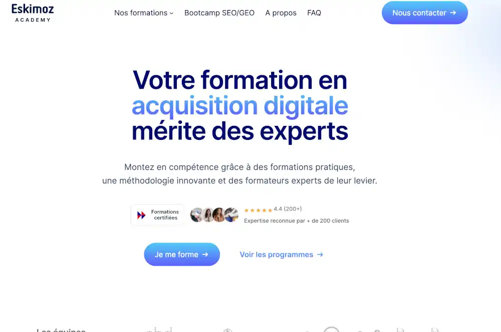 Eskimoz Academy : l'immersion en agence de haut niveau