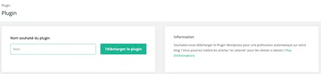 Utilisation du plugin pour automatiser les publications