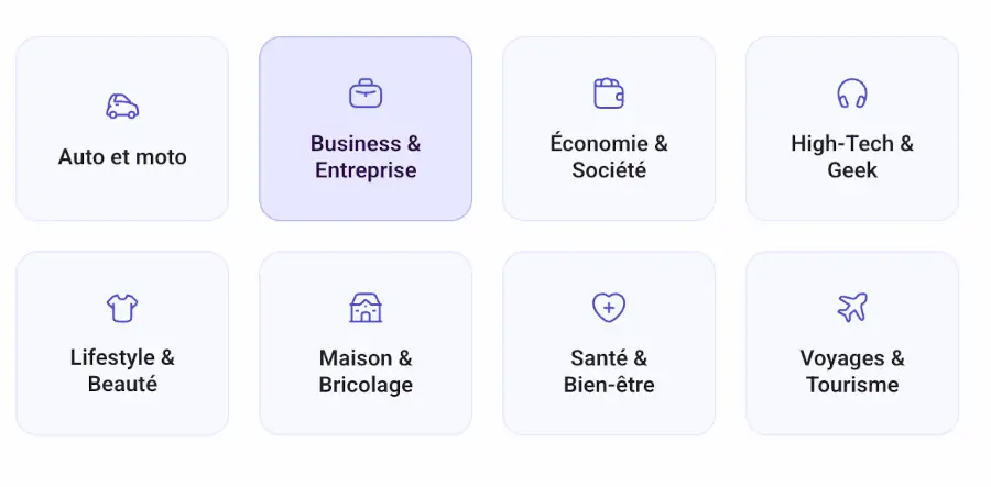 Une interface fluide pour filtrer les pépites avce paperclub