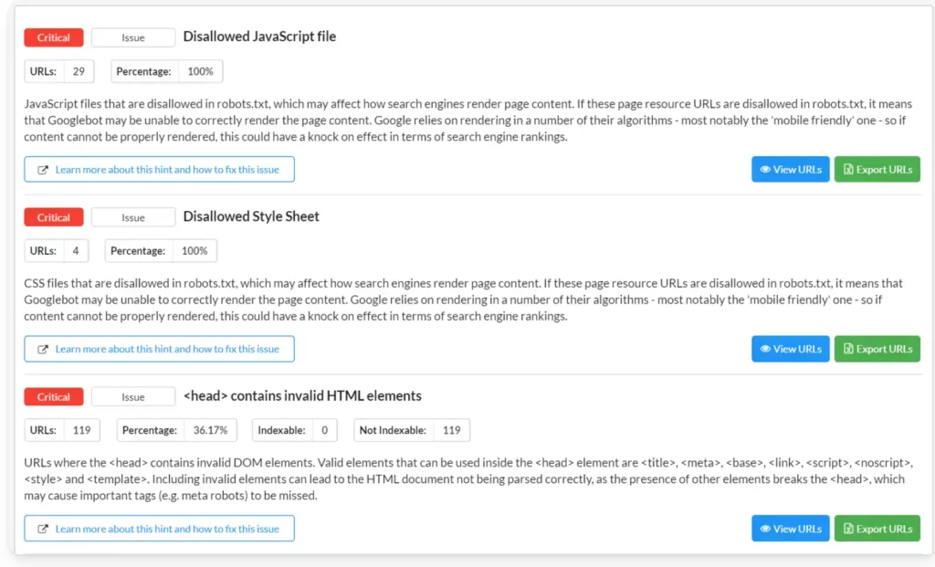 audit sitebulb