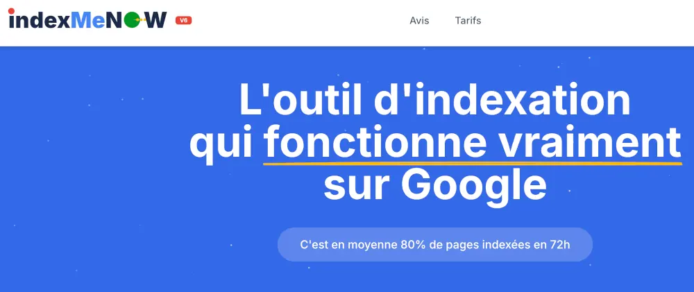 L'indexation garantie par le partenariat IndexMeNow