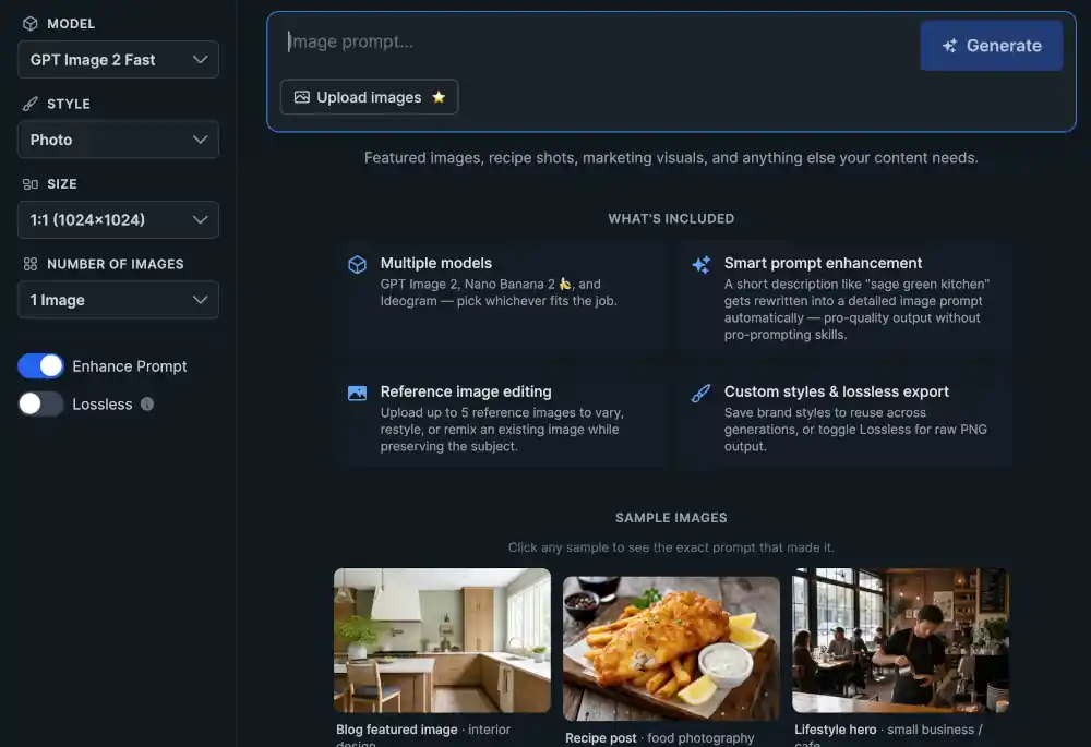 Images générées par IA et publication directe WordPress koala