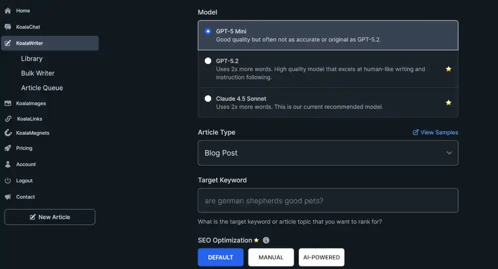 Interface KoalaWriter