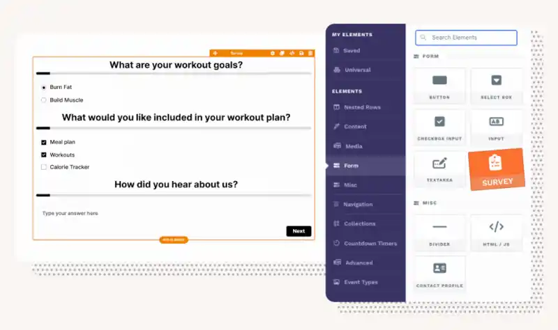 Survey Workflows clickfunnels