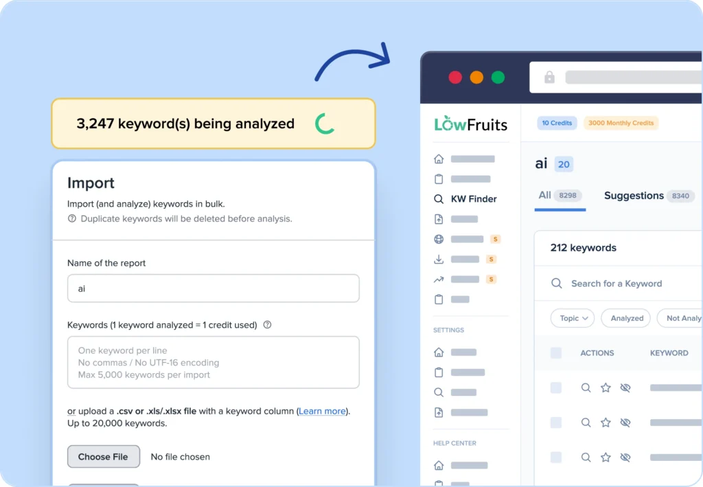 LowFruits, l'outil pour dénicher des mots-clés à faible concurrence