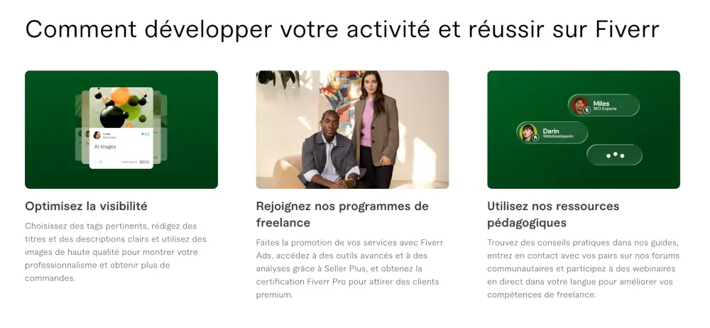 Algorithme de recherche et visibilité des Gigs