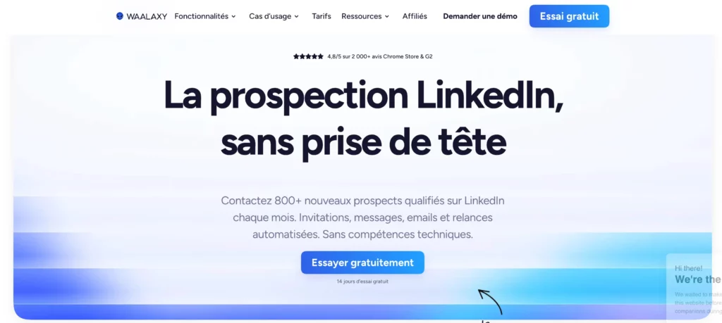 Waalaxy : la simplicité du multicanal pour tes campagnes