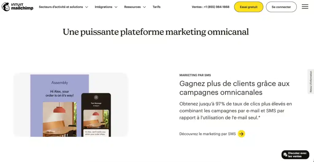 4. Mailchimp - Le plus connu, pas forcément le meilleur