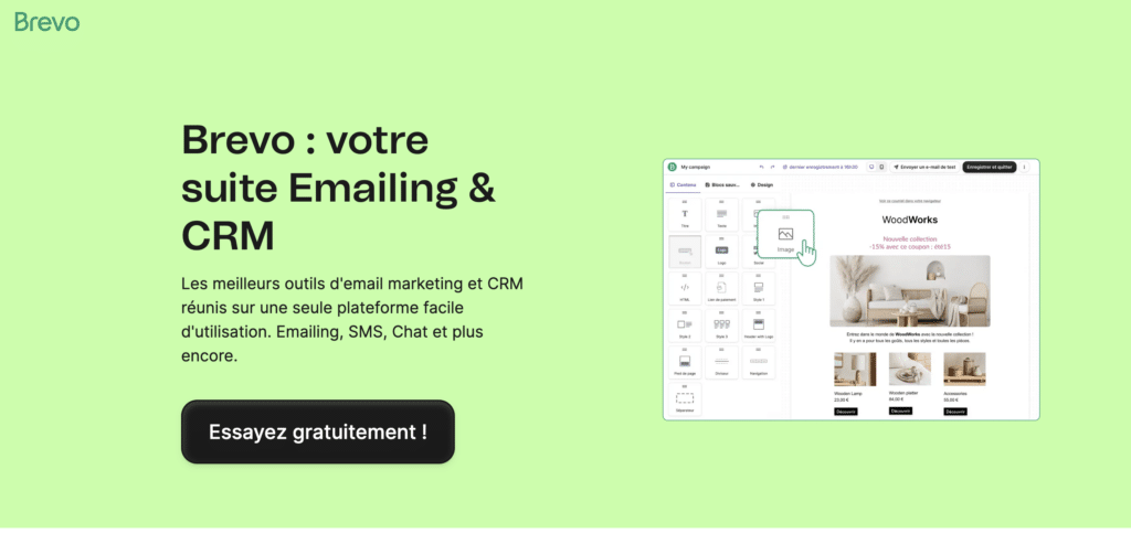 1. Brevo (ex-Sendinblue) - Le meilleur rapport qualité/prix