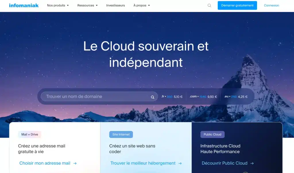 3. Infomaniak - La référence suisse, éthique et solide